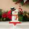 Glitzhome® 7.5" Christmas Snowman Stocking Holder Set